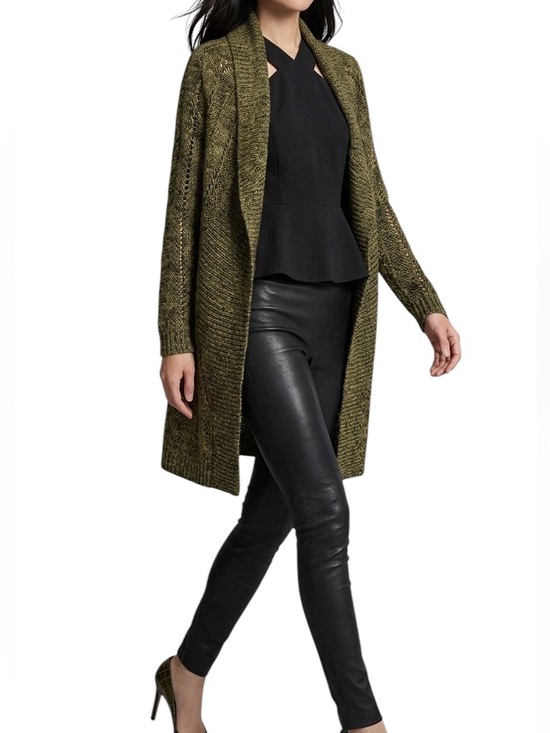 le chateau Jackets & Blazers - Le Chateau Olive Green Mohair Cardigan Sweater Size S-M